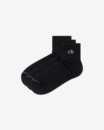 Calvin Klein Set de 3 perechi de șosete Negru