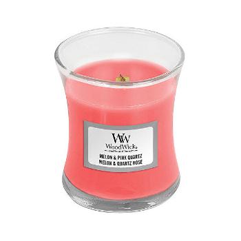 WoodWick Lumânare parfumată in vază medie Pepene verde &amp; Pink Quartz 275 g