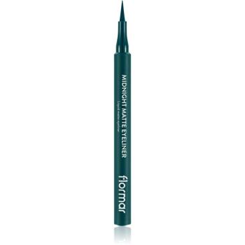 flormar Midnight Matte Eyeliner eyeliner în fix cu efect matifiant culoare 04 Green 1 ml