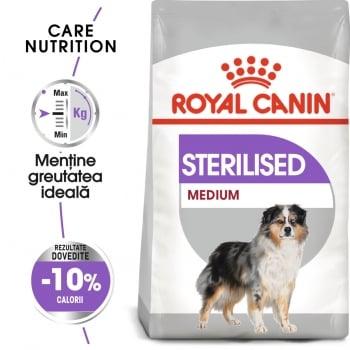 Royal Canin Medium Sterilised Adult, pachet economic hrană uscată câini sterilizați, 10kg x 2