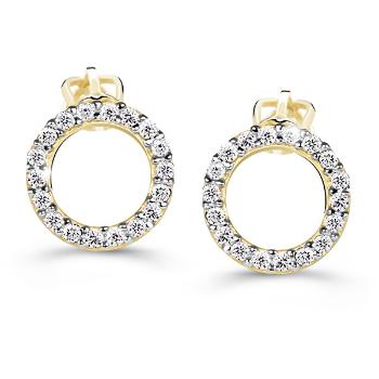 Cutie Diamonds Cercei de lux din aur galben cu diamante  DZ60240-30-00-X-1