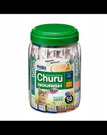 INABA Churu Nourrish 50x14g stimulent apetit pisici, ton si pui