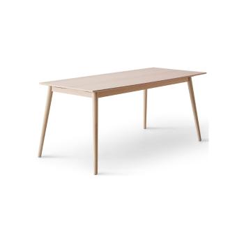 Masă de dining în culoare naturală extensibilă cu blat cu aspect de lemn de stejar 90x165 cm Meza – Hammel Furniture