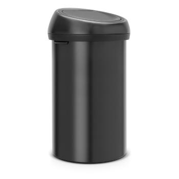 Coș de gunoi negru mat cu senzori de atingere din oțel 60 l Touch Bin – Brabantia