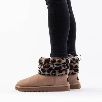 UGG W Fluff Mini Quilted Leopard 1105358 AMP