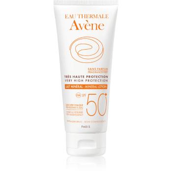 Avéne Lapte mineral protector pentru piele intolerantă și alergică SPF 50+ (Very High Protection Mineral Lotion) 100 ml