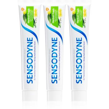 Sensodyne Herbal Fresh Trio pasta de dinti cu Fluor 3 pc 3x75 ml