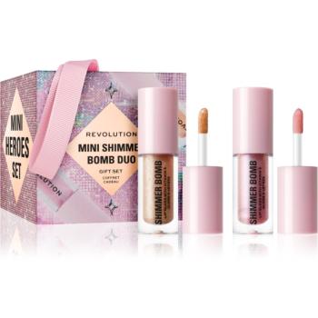 Makeup Revolution Xmass 2024 Mini Shimmer Bomb Duo set cadou (de buze)