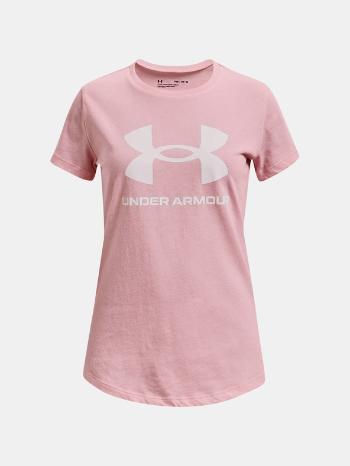 Under Armour UA Sportstyle Logo Tricou pentru copii Roz