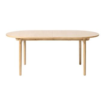 Masă de dining extensibilă cu aspect de lemn de stejar 100x190 cm Carno – Unique Furniture