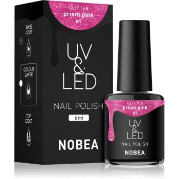 NOBEA UV & LED unghii cu gel folosind UV / lampă cu LED glossy culoare Prism pink #9 6 ml