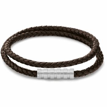 Calvin Klein Brățară din piele pentru bărbați la modă Braided 35000094