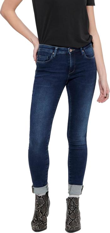 ONLY Blugi pentru femeiONLCARMEN LIFE Skinny Fit 15195787 Dark Blue Denim 26/32