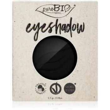 puroBIO Cosmetics Compact Eyeshadows fard ochi rezervă culoare 04 Black 2,5 g