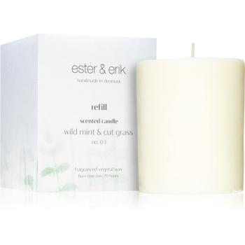 ester & erik scented candle wild mint & cut grass (no. 03) lumânare parfumată  Refil 350 g