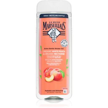 Le Petit Marseillais White Peach & Nectarine Bio gel de duș mătăsos 400 ml