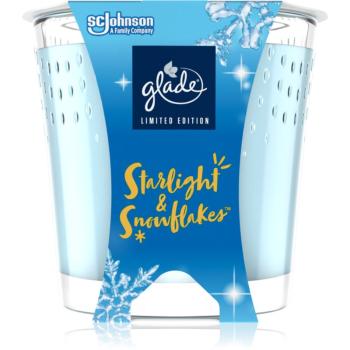 GLADE Starlight & Snowflakes lumânare parfumată cu parfum Snow, Frosty Air, Ecalyptus 129 g