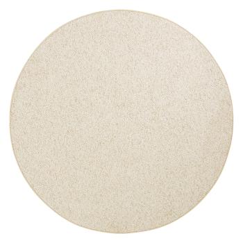 Covor crem rotund ø 133 cm Wolly – BT Carpet