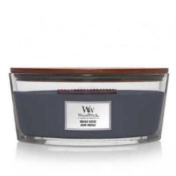 WoodWick Lumânare parfumată in vază Indigo Suede 453,6 g