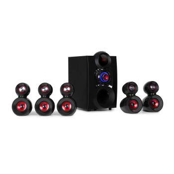 Auna X-Gaming, 5.1 surround audio sistem, 380 W max., subwoofer OneSide, BT, USB, SD