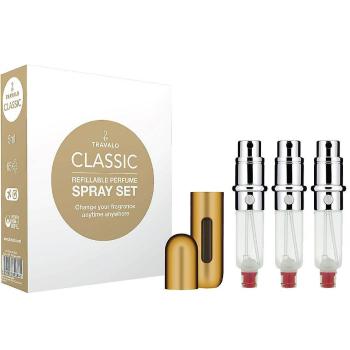 Travalo Classic HD - flacon reîncărcabil 3 x 5 ml (auriu)