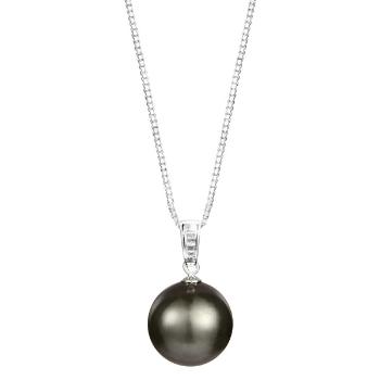 JwL Luxury Pearls Colier de argint cu adevărată perla tahitiană mare JL0567 (lanț, pandantiv)