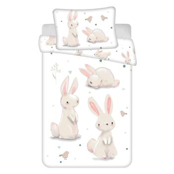 Lenjerie de pat pentru copii din bumbac pentru pătuț 100x135 cm Bunnies – Jerry Fabrics