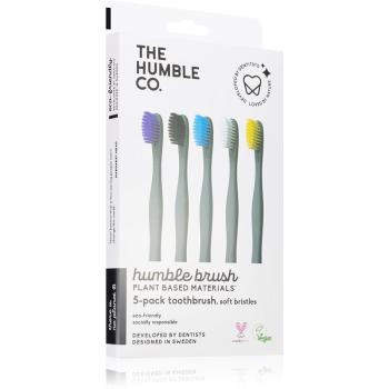 The Humble Co. Brush Plant periuță de dinți naturală ultra moale 5 buc