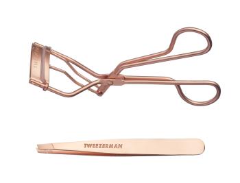 Tweezerman Set de îngrijire a genelor și sprâncenelor Rose Gold