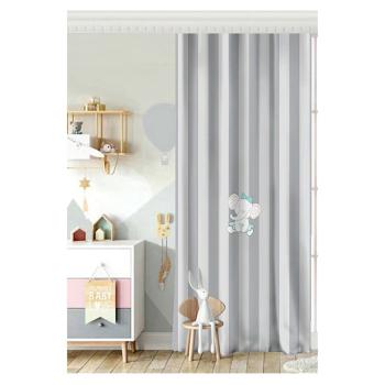 Draperie din amestec de bumbac Minimalist Home World, 140 x 260 cm, gri