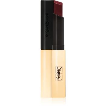Yves Saint Laurent Rouge Pur Couture The Slim ruj mat lichid, cu efect de piele culoare 22 Ironic Burgundy 2,2 g