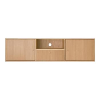 Comodă TV în culoare naturală cu aspect de lemn de stejar 161x42 cm Mistral – Hammel Furniture