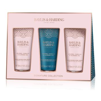 Baylis & Harding Set de creme pentru mâini Ulei de jojoba, vanilie și de migdale 3 buc