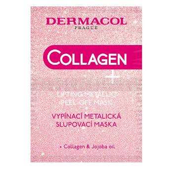 Dermacol Mască de peeling cu colagen Collagen Plus (Lifting Metallic Peel-Off Mask) 2 x 7,5 ml