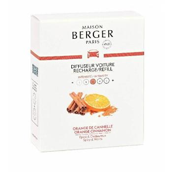 Maison Berger Paris Umplutură de schimb pentru difuzor auto Portocale și scorțișoară Orange Cinnamon(Car Diffuser Recharge/Refill) 2 buc