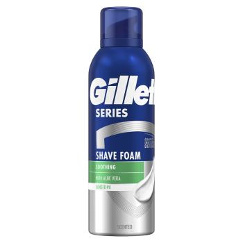 Gillette Spumă de bărbierit liniștitoare Series Sensitive Aloe Vera (Soothing Shave Foam) 200 ml