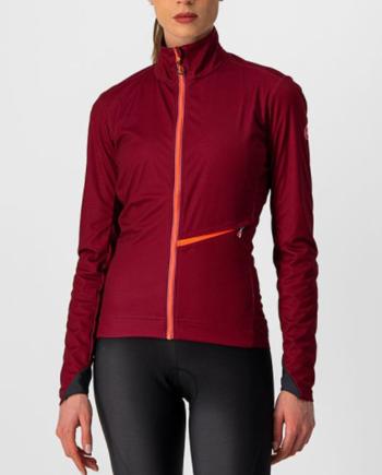 
                 CASTELLI Jachetă termoizolantă de ciclism - GO LADY WINTER - bordo 
            