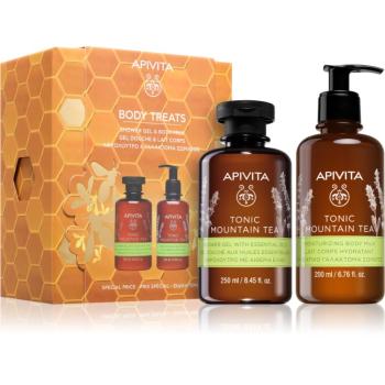 Apivita Tonic Mountain Tea Shower Gel & Body Milk Set set cadou de Crăciun