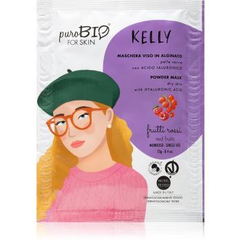 puroBIO Cosmetics Kelly Red Fruits mască exfoliantă 13 g
