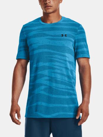 Under Armour UA Seamless Wave SS Tricou Albastru