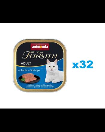 ANIMONDA vom Feinsten Adult somon si creveti 32x100 g hrana pisici