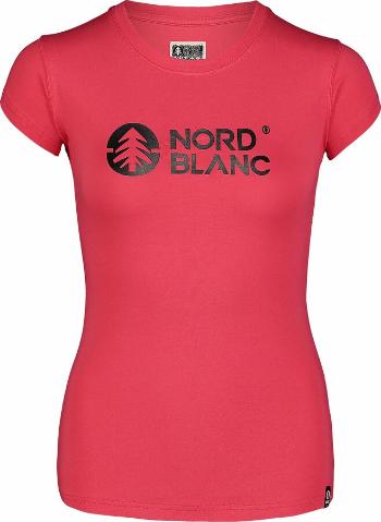 Tricou din bumbac pentru femei NORDBLANC Central roz NBSLT7403_RUP