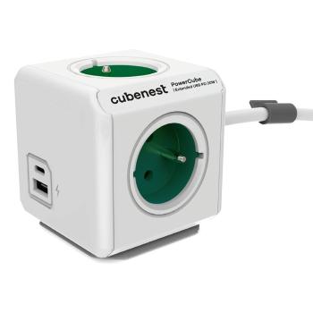 Priză 13 cm PowerCube Extended USB – Cubenest