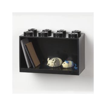 Raft de perete pentru copii LEGO® Brick 8, negru