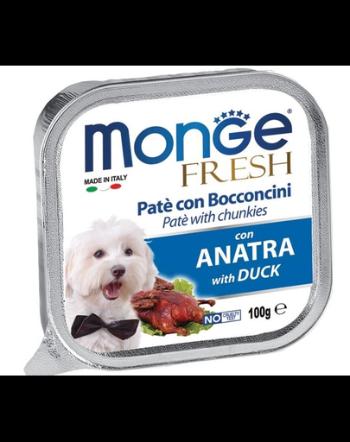 MONGE Fresh hrană umedă pentru câini sub formă de pate, cu rață 100 g