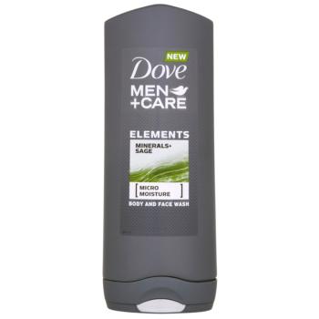 Dove Men+Care Elements Gel de duș pentru față și corp 2 in 1 400 ml