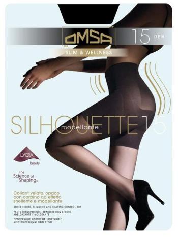 OMSA Colanți pentru femei Silhouette Nero 15 DEN 4028OM SILHOUETTE 15.0091 L