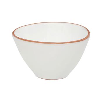 Bol pentru cereale din teracotă glazurată Premier Housewares Calisto, ⌀ 16 cm, alb