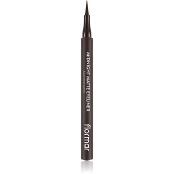 flormar Midnight Matte Eyeliner eyeliner în fix cu efect matifiant culoare 02 Brown 1 ml