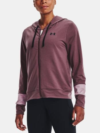 Under Armour Rival Terry CB FZ Hoodie-PPL Hanorac Violet